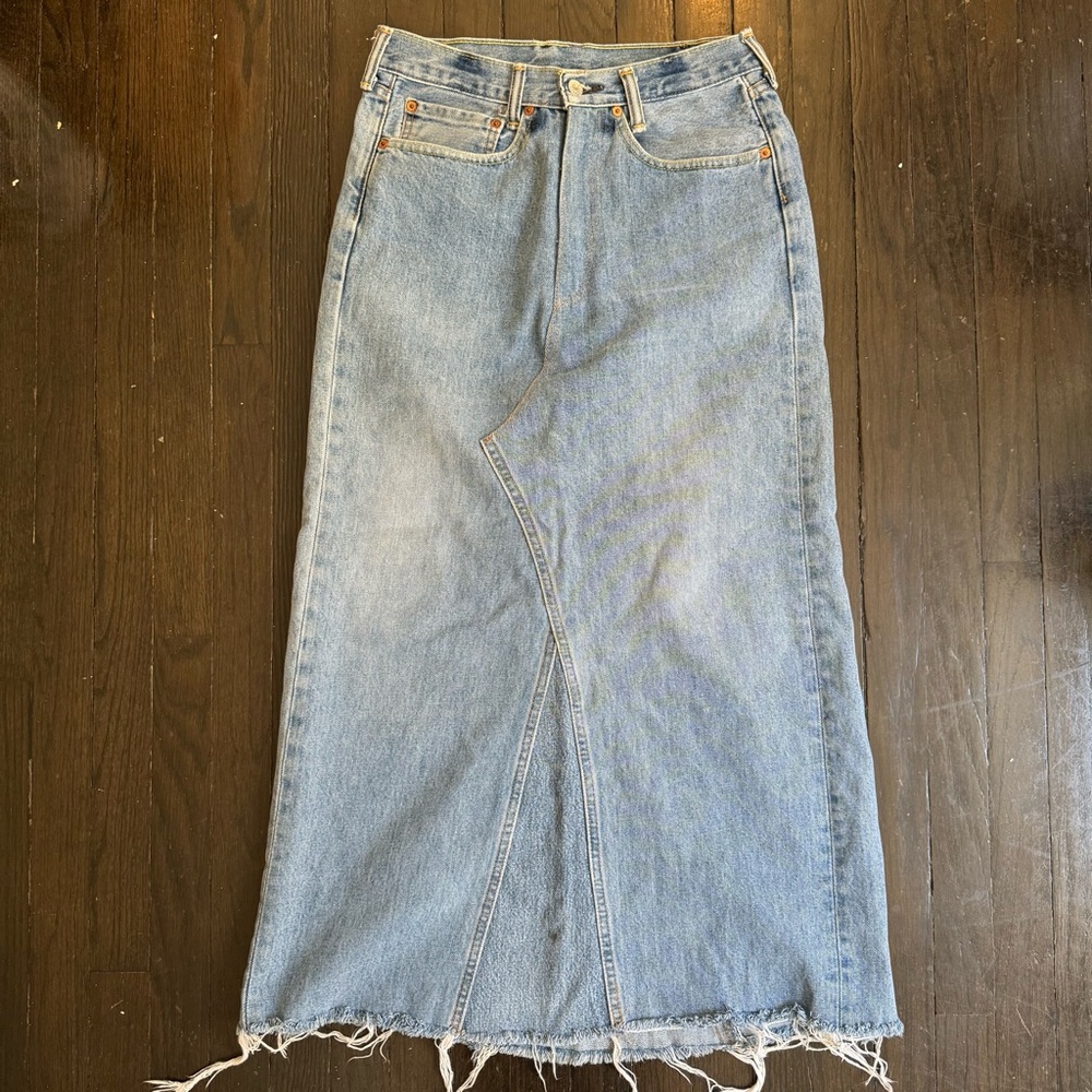 Levi’s Blue Denim Maxi Skirt